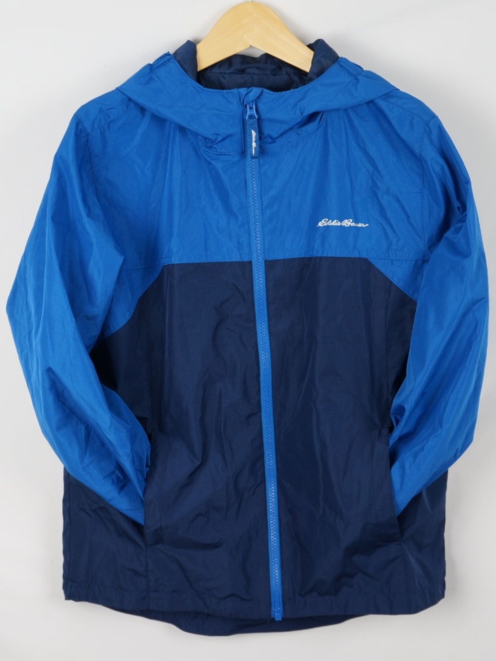 Eddie Bauer Windbreaker with Lining, Blue, Boys Large (14)